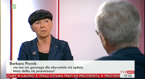 Barbara Piwnik o słowach Zbigniewa Ziobry