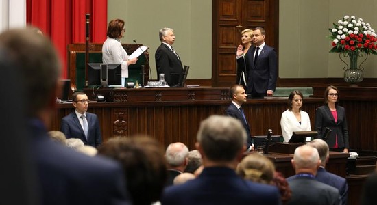 Uroczystość zaprzysiężenia prezydenta RP Andrzeja Dudy przed Zgromadzeniem Narodowym